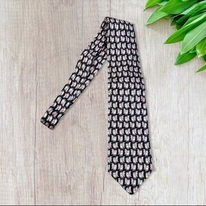 Vintage 90s Ermenegildo Zegna Tie Abstract Filmstrip Pattern